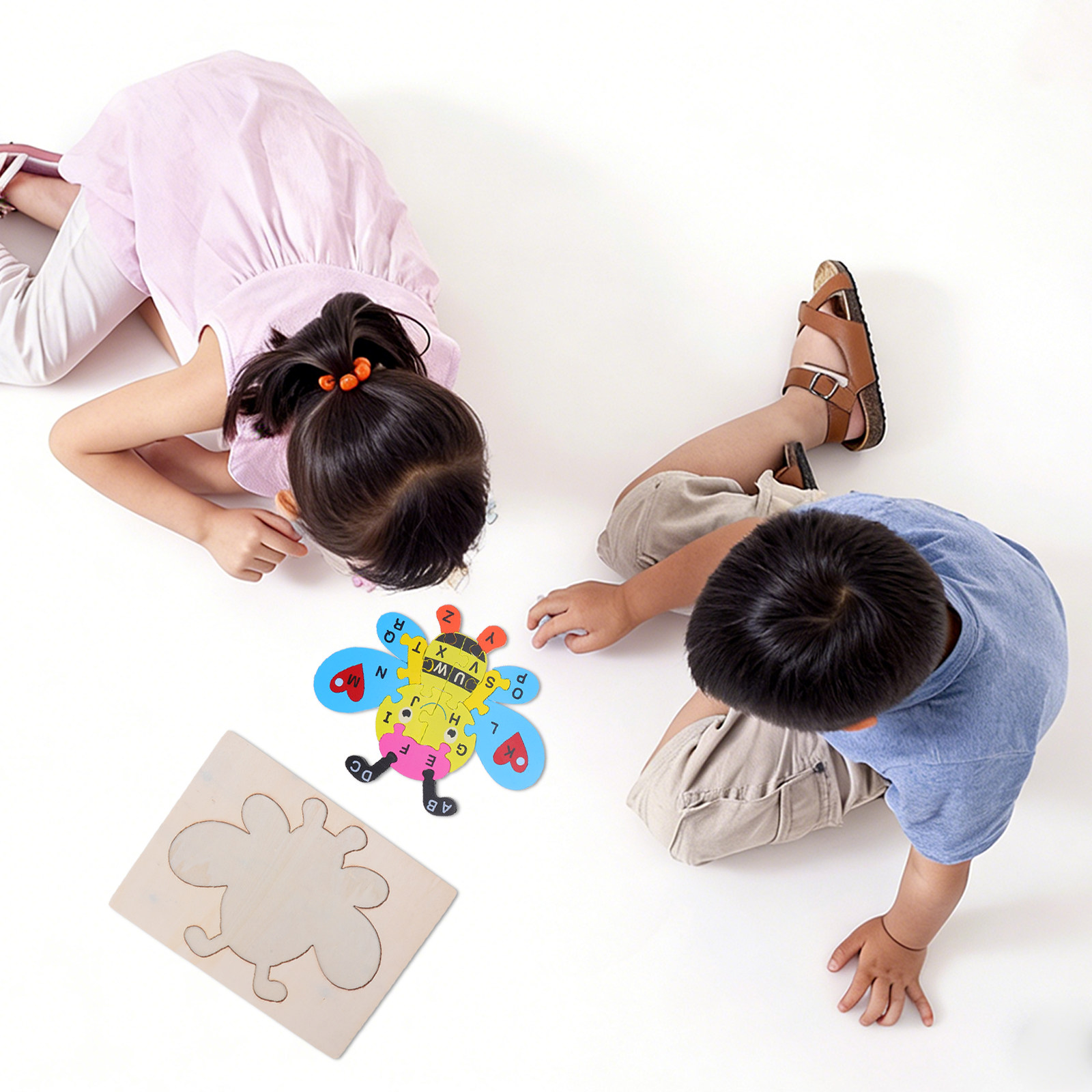 Abc Kids Early Education - 1 Adet Ahşap Alfabe Bulmacası, Arı