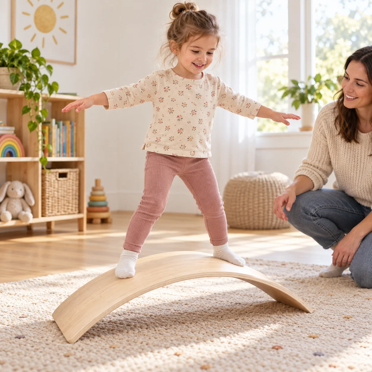 Ahşap Denge Tahtası, Eğri Yoga - Kids Education Activities incelemesi ve fiyatı